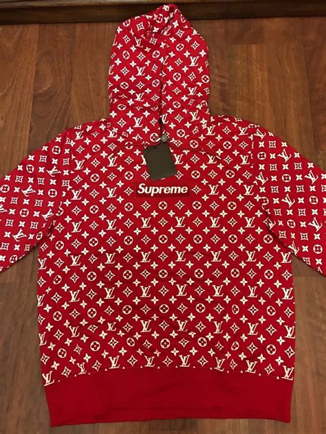 supreme hoodie louis vuitton hoodie|authentic louis vuitton supreme hoodie.